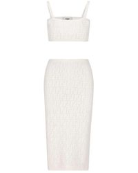 Fendi Viscose Dress - White