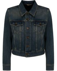 Saint Laurent Jean and denim jackets for Women | Online Sale up to ...