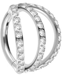 PIERCINGLINE - Titan Segmentring Clicker 3 Ringe + Eingefasste - Lyst