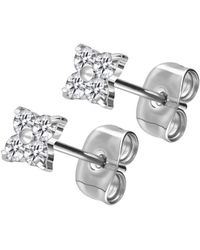 FILANGO - Titan Ohrstecker Kristallbume - Lyst