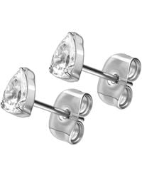 FILANGO - Titan Ohrstecker Eingefasster Kristalltropfen - Lyst