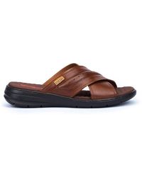 Pikolinos Leather Sandals Calblanque M8t - Brown