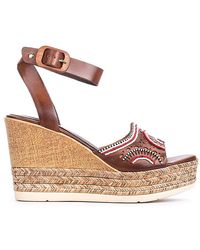 Pikolinos Leather Wedge Sandals Alhambra W4k - Multicolour