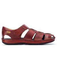 Pikolinos Leather Sandals Tarifa 06j - Red