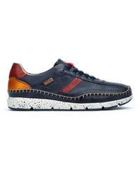 Pikolinos Leather Trainers Fuencarral M4u - Blue