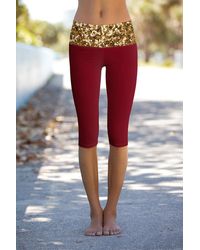 Gold Pants for Women - Up to 69% off | Lyst