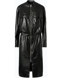 Pinko - Leather-Effect Midi Dress With Zip - Lyst