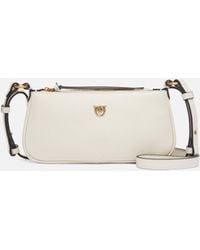 Pinko - Leather Mini Half Moon Crossbody Bag - Lyst