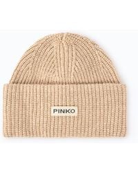 Pinko - Beanie With Logo Lettering - Lyst