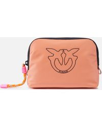 Pinko - Small Bag In Recycled Fabric With Logo - Lyst