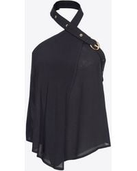Pinko - Plunging-neck Top With Strap - Lyst