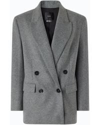 Pinko - Double-breasted Wool-blend Jacket - Lyst