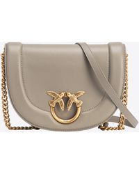 Pinko - Classic Love Bag Click Round In Leather - Lyst