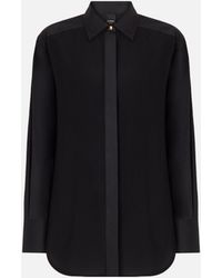 Pinko - Poplin And Crêpe Shirt - Lyst