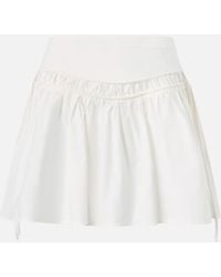 Pinko - Short Skirt With Gathering And Drawstring - Lyst