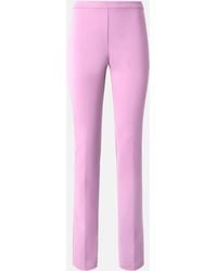 Pinko - Pantalones De Mezcla De Lino Con Abertura Ajustable En El Bajo - Lyst