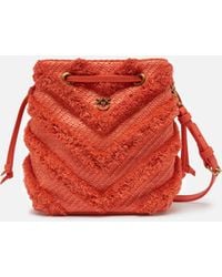Pinko - Small Crossbody Bucket Bag - Lyst