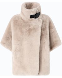 Pinko - Faux Fur Cape - Lyst