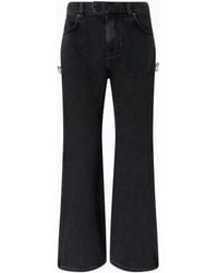 Pinko - Wide-Leg Jeans With Side Slits - Lyst