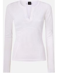 Pinko - Sweater With Open V-Neck - Lyst