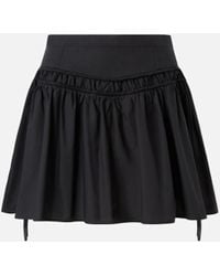 Pinko - Short Skirt With Gathering And Drawstring - Lyst