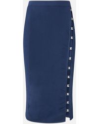 Pinko - Knit Long Skirt With Hooks - Lyst