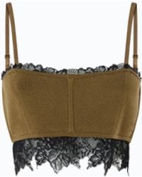 Pinko - Knit Bralette With Lace - Lyst