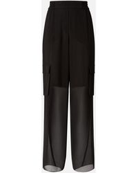 Pinko - Lightweight Trousers With Cargo Pockets - Lyst