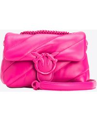 Pinko - Mini Love Bag Puff in nappa color block - Lyst