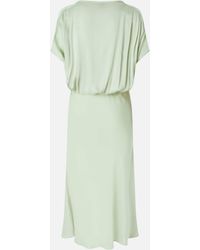 pinko horse dress Pinko Reimagine By Pinko X Patrick Mc Dowell Long Satin Dress With Horse  Print Pink/Nude Pinko
