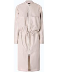 Pinko - Leather-Effect Midi Dress With Zip - Lyst