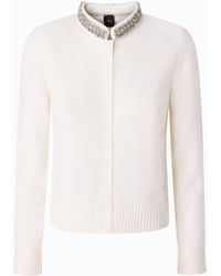 Pinko - Cardigan With Jewel Collar - Lyst