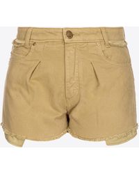 Pinko - Shorts in bull di cotone - Lyst