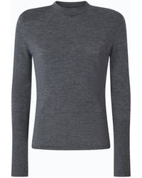 Pinko - Merino Wool Sweater With Removable Shoulder Pads - Lyst