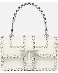 Pinko - Bolso De Mano Pequeño Mini Love Bag De Piel - Lyst
