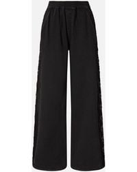 Pinko - Denim Jeans With Lace Side Band - Lyst