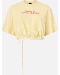 Pinko - Crop Top With Logo Lettering - Lyst