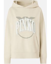 Pinko - Felpa Con Cappuccio E Logo - Lyst