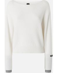 Pinko - Wool And Cashmere Boat-Neck Sweater - Lyst