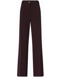 Pinko - Plain-Coloured Palazzo Trousers - Lyst