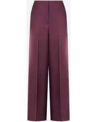 Pinko - Satin Trousers - Lyst