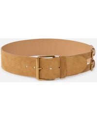 Pinko - Split Leather Belt With Straps, 6 Cm - Lyst