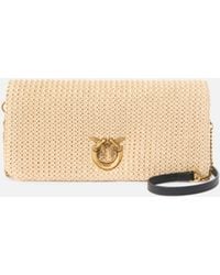 Pinko - Love Bag Click Soft Horizontal Classic Medium Crossbody Clutch - Lyst