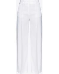 Pinko - Wide-leg Trousers With Side Slit - Lyst