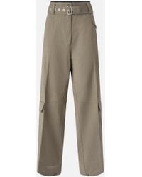 Pinko - Cargo Trousers With Matching Belt - Lyst