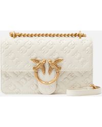 Pinko - Love Bag Mini Crossbody Bag With Imprimé Logo - Lyst