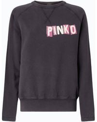 Pinko - Quiet Is The New Punk Swan-Print Sweatshirt - Lyst