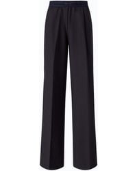 Pinko - Stretch Wool-Blend Palazzo Trousers - Lyst