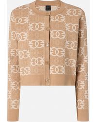 Pinko - Cardigan Mit Logo Love Birds, C4Z - Lyst