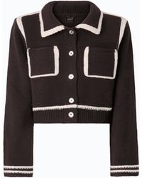 Pinko - Merino Wool Jacket With Contrasting Edges - Lyst